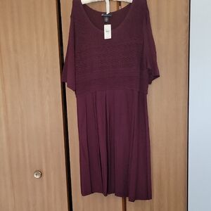 Lane Bryant Rich Burgundy Dress